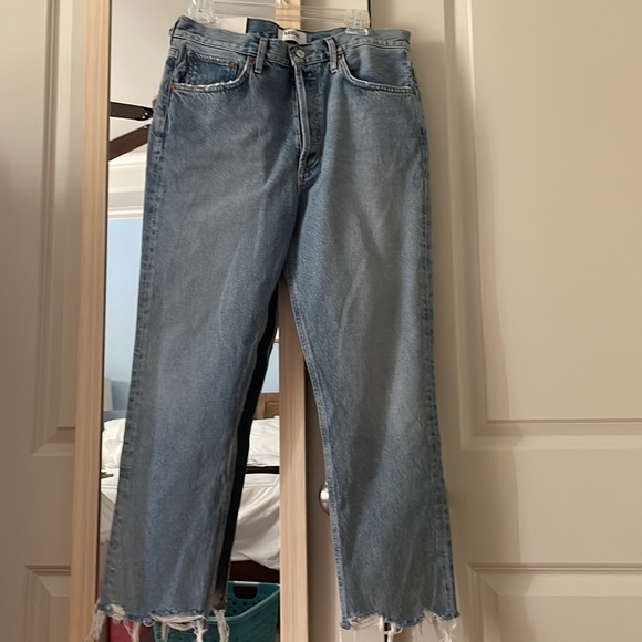 Agolde Riley High Rise Straight Crop Jean - Picture 4 of 4